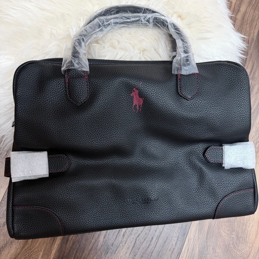 Ralph Lauren Black Leather Travel bag - Picture 2 of 5